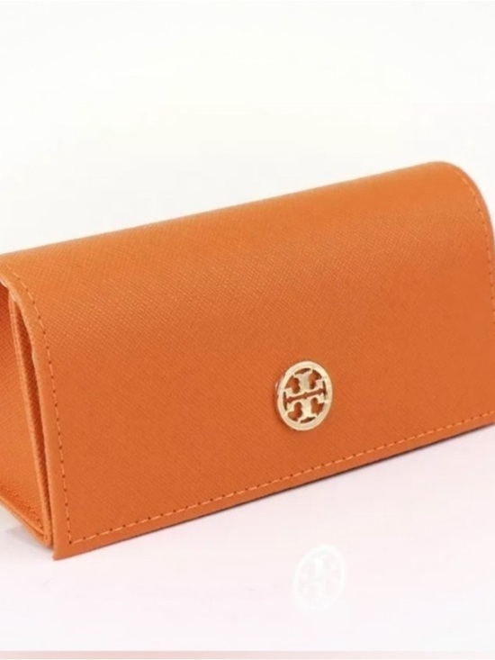 NWT Authentic Tory Burch Eleanor Pilot Sunglasses Transparent Camel 57mm (Gold)